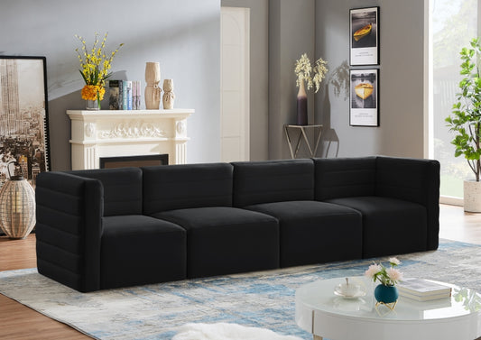 Quincy Velvet Modular Comfort Sofa