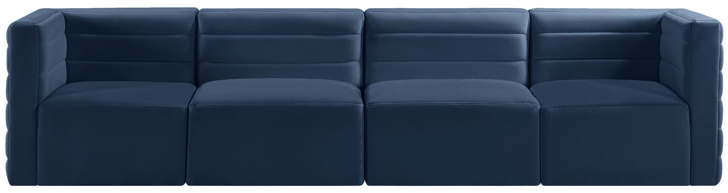 Quincy Velvet Modular Comfort Sofa