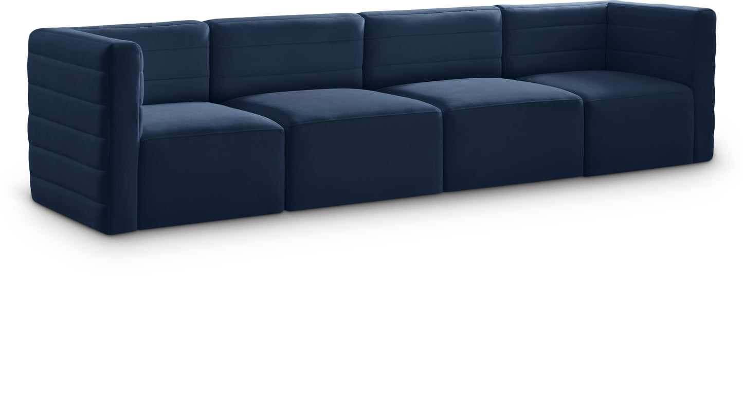 Quincy Velvet Modular Comfort Sofa