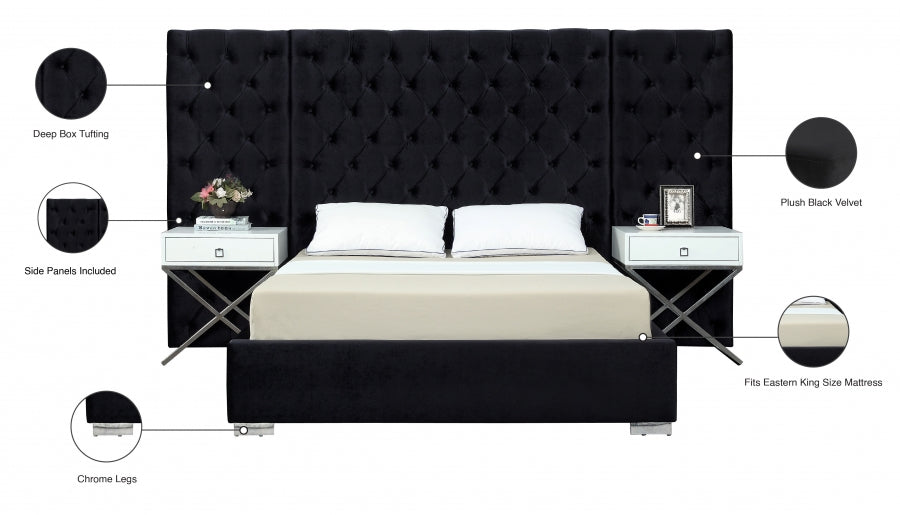 Grande Velvet Bed