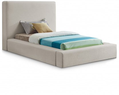 Devin Linen Textured Fabric Bed