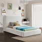 Devin Linen Textured Fabric Bed