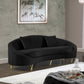 Serpentine Velvet Sofa