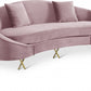 Serpentine Velvet Sofa