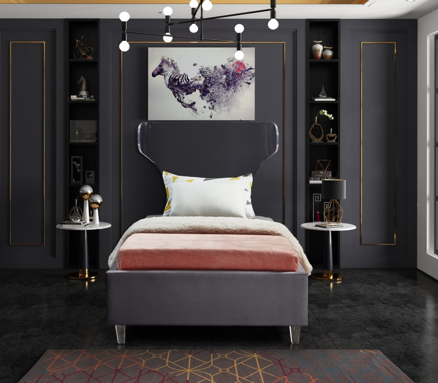 Ghost Velvet Bed