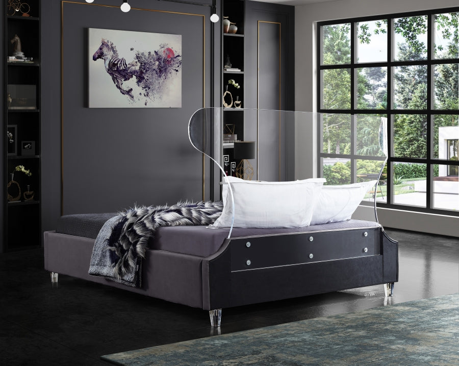 Ghost Velvet Bed