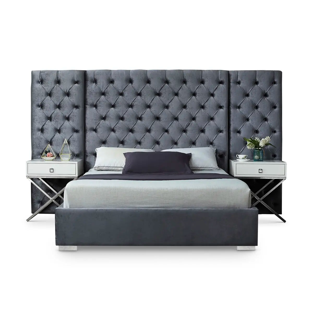 Grande Velvet Bed