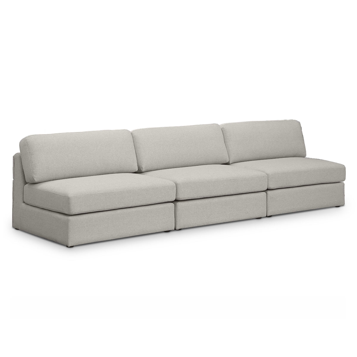 Beckham Linen Textured Modular 114" Sofa