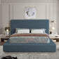 Devin Linen Textured Fabric Bed