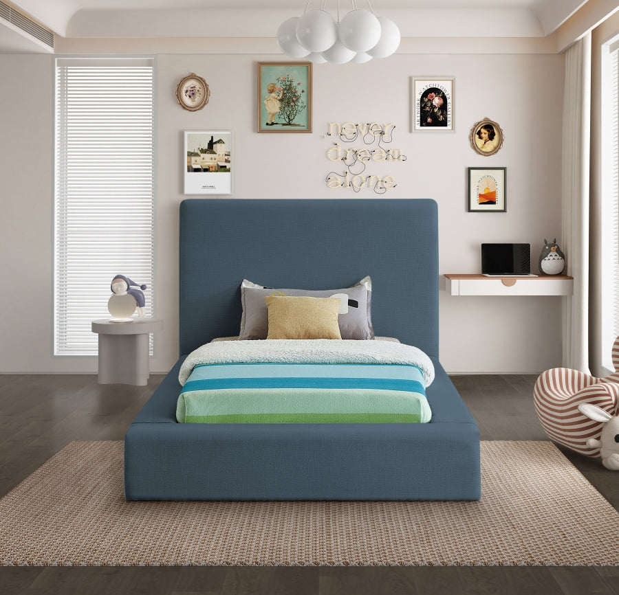 Devin Linen Textured Fabric Bed